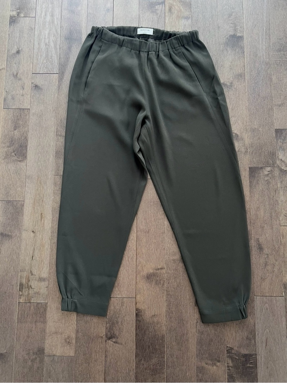 Babaton Olive Green Jogger Pants — Size S
